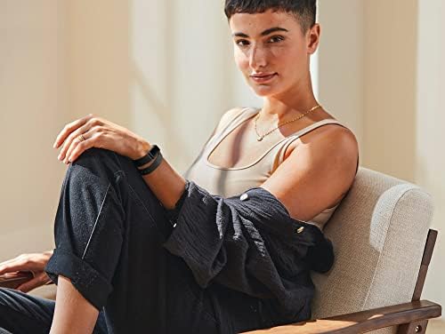 Fitbit Luxe Fitness and Wellness Tracker with Stress Management, Sleep Tracking and 24/7 Heart Rate, Black/Graphite, One Size (S & L Bands Included) (Renewed) - Image 6